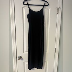 Something Navy black slip dress